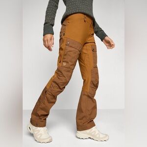 FJALLRAVEN WOMEN’S KEB TROUSERS SZ 44 TIMBER BROWN